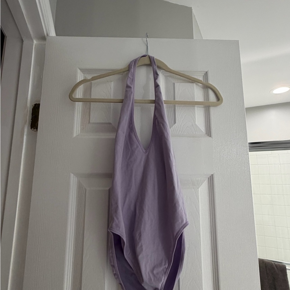 Lilac Halter One-Piece Bodysuit